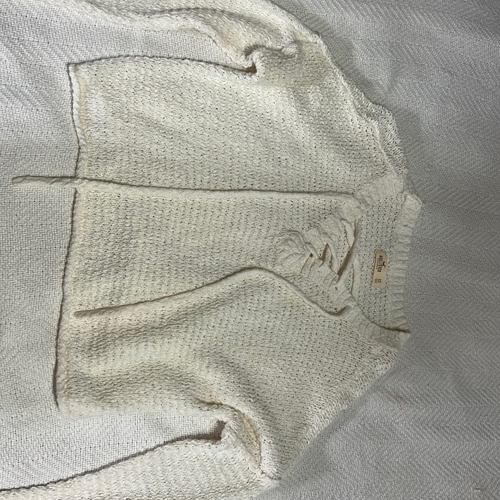 Hollister knitted white sweater, xs